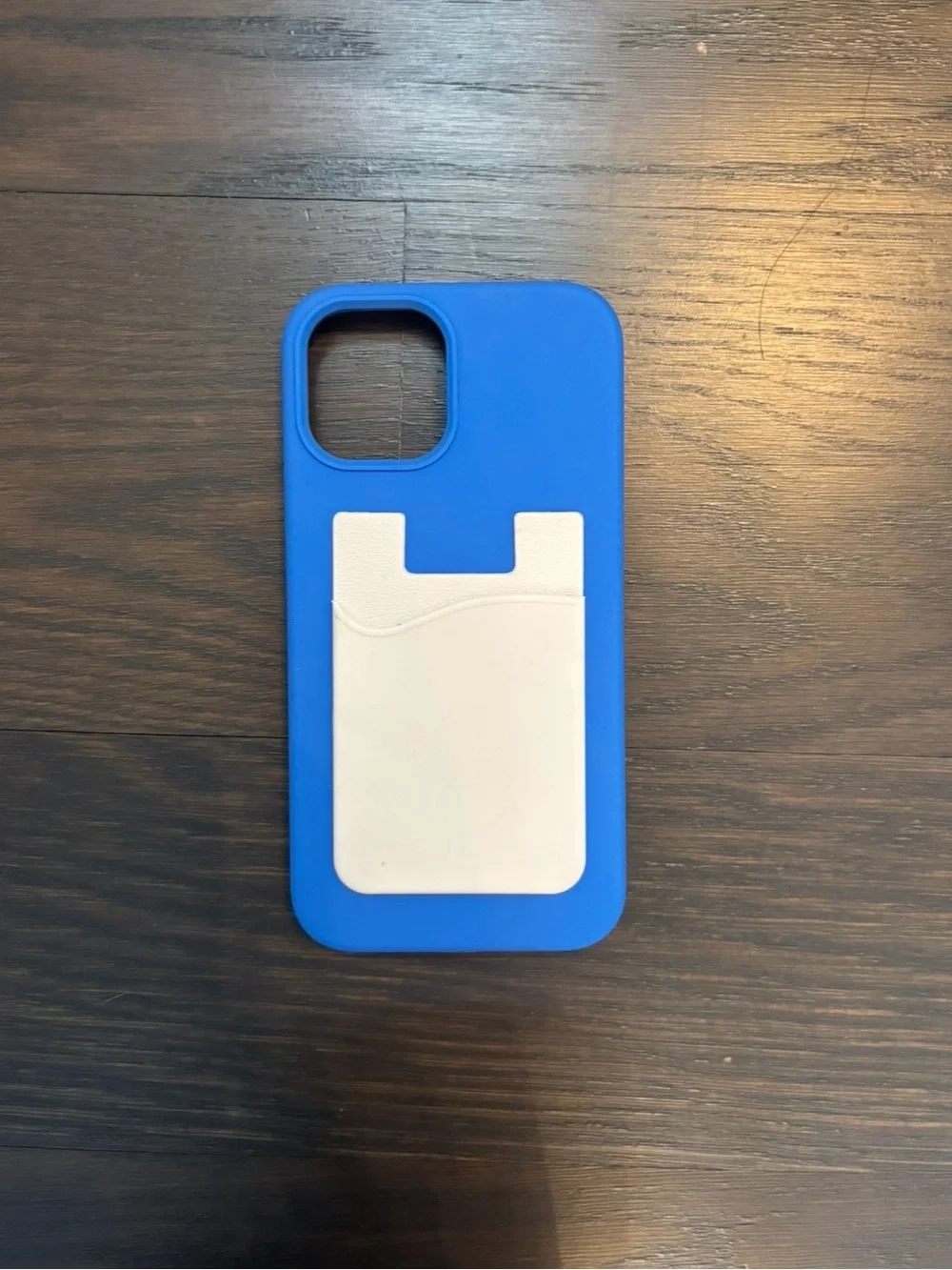 Amazon Blue Phone Case with White Card Pocket